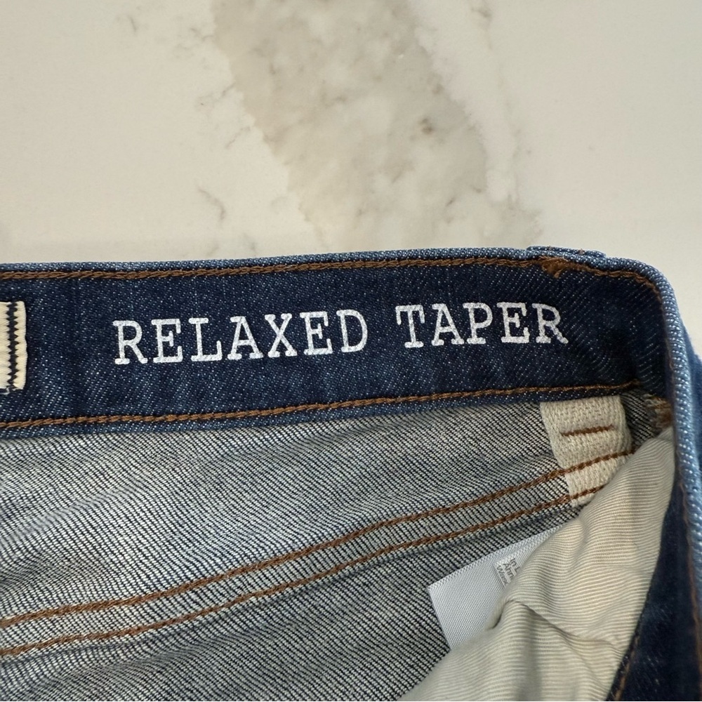 Madewell Relaxed Fit Tapered Leg Denim Jeans Mens 28x30 Blue Casual Preppy Basic - Picture 5 of 9